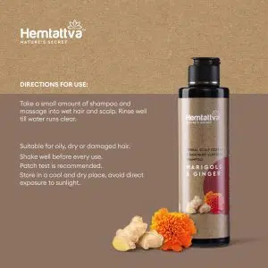 Herbal Scalp Itching & Dandruff Control Shampoo-Marigold & Ginger