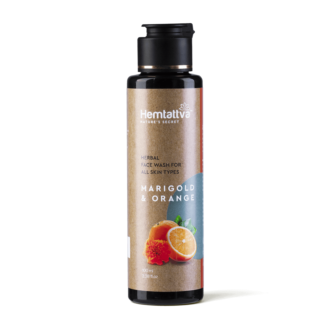 Herbal Face Wash for All Skin Types - Marigold & Orange