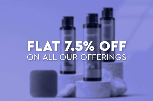 Get a Flat 7.5% Discount on all Our Products!