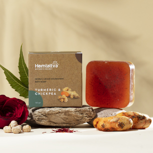Herbal ubtan nourishing bath soap - Turmeric & Chickpea